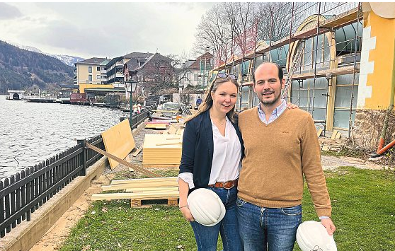 Federico Tacoli und Valentina Aichelburg freuen sich auf die Eröffnung ihres neuen Restaurants Mitte Mai. Foto: Elisa Aschbacher