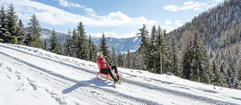 In Bad Kleinkirchheim und Umgebung gibt es mehrere Rodelmöglichkeiten. Foto: Mathias Prägant