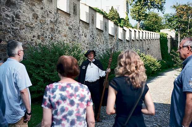 Stadtmauerführung Weitra im Rahmen eines Aktionstags. Foto: NÖ.Regional