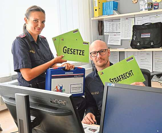 Prävention-Team: Denise Sturm und Patrick Pistotnik