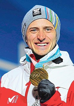 Die Olympiasieger Matthias Mayer (ob). Leo Stock und Stephan Eberharter (li.) Foto: GEPA pictures/ Mathias Mandl