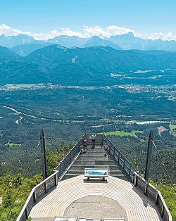 Villacher Alpenstraße: von Villach-Möltschach auf den Dobratsch. Foto: Kärnten Werbung/Michael Stabentheiner