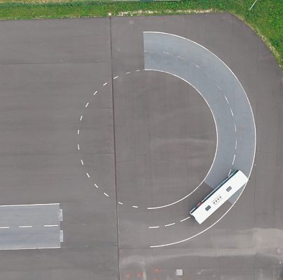 Die größte Herausforderung war wohl das Kurvenfahren. Denn die muss richtig | ausgefahren werden, sonst könnte die Fahrt gefährlich enden.