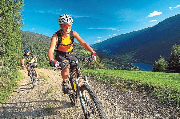 Das Radfahren fördert die Herz-Kreislauf-Gesundheit Foto: Franz Gerdl/Kärnten Werbung