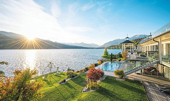 35 Grad warmes Wasser, Panoramablick und direkter Seezugang: Das Badehaus am Millstätter See ist ein Ruhepol für Körper und Geist. Foto: Gert Perauer/MBN Tourismus