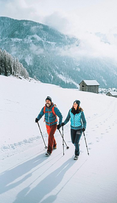Winterwandern ist die sanfteste Art, um den Winter in Kals am Großglockner zu erleben. Foto: Moritz Klee