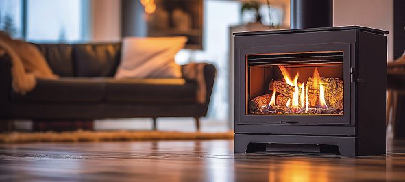 Ein moderner Kamin sorgt für wohlige Wärme an kalten Tagen. Foto: Nova-stock.adobe.com