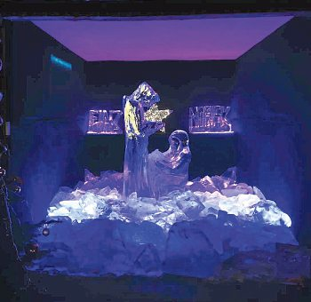 Eiskrippe bei Da Finz. Foto: Da Finz