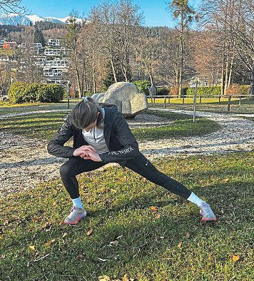 Zum Schluss wird abgekühlt und gedehnt.