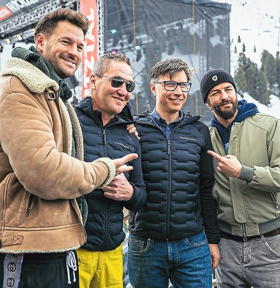 Sorgten für gute Stimmung am Hochzeiger: Paul Pizzera, Rainer Schultes, Thomas Fleischhacker und Otto Jaus (von links).