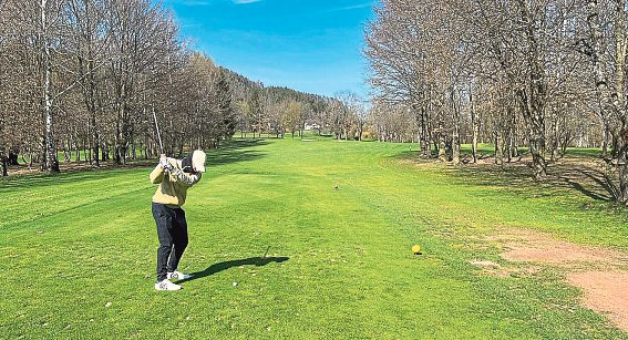 Im Golfpark am Klopeiner See wird auch im Winter gespielt.