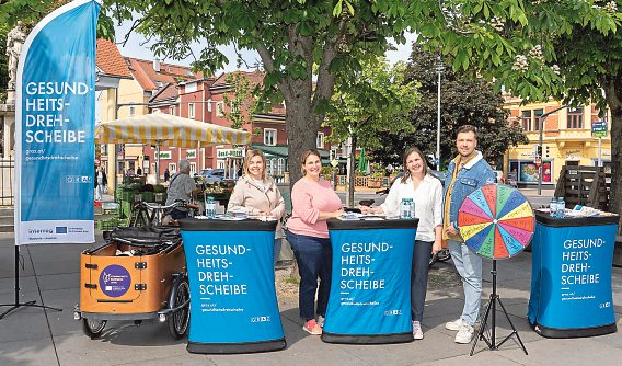 Das Team der Gesundheitsdrehscheibe in der Annenstraße 28 in Graz...