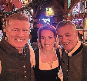 Wolfgang Kos, Marlies Raich und Thomas Köhle.