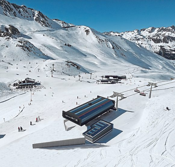 Visualisierung der neuen Höllkarbahn in Ischgl. Foto: Silvrettaseilbahn AG.
