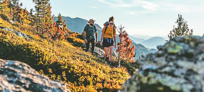 Bergsportbegeisterte können sich über die Ausgesetztheit von Wanderwegen informieren. Foto: hall-wattens.at.