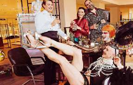 (von vorn) Alyosa Forlini, Charlotte MĂĽller, Alexey Sayapin, Alessandra Armorina, Gunnar Golkowski