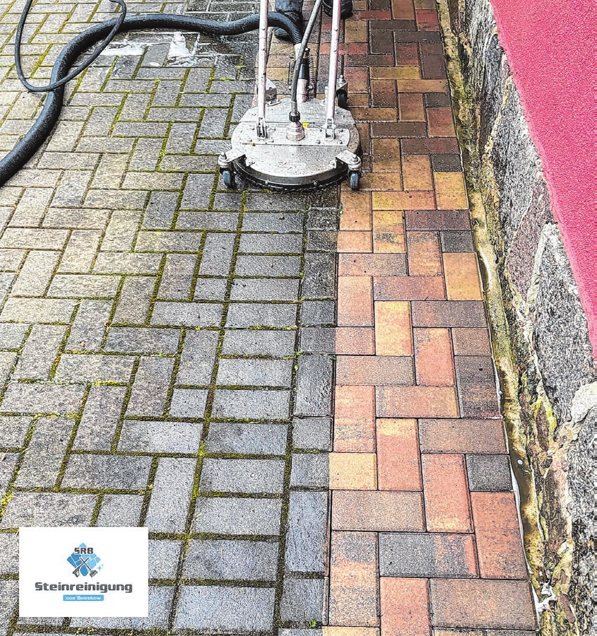 Sieht aus wie neu: Der Vorher-Nachher Vergleich spricht Bände. Reinigung statt Neuanschaffung ist hier die Devise.