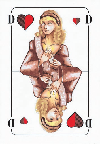 Eine Hommage an das Spremberger Burgfräulein „Jutta von Kittlitz“: Sie ziert die Herz-Dame.