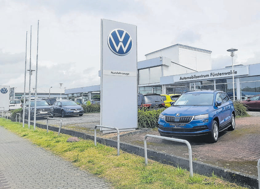 Im Fürstenwalder Automobilzentrum Nord an der Otto-Lilienthal-Straße 1 werden ab dem 21. Juni 2025 neben Volkswagen und VW Nutzfahrzeugen auch alle Modelle der Marke MG neu angeboten und gewartet. Fotos: Tim Johnschker