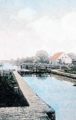 Die Schleuse in Schlaubehammer