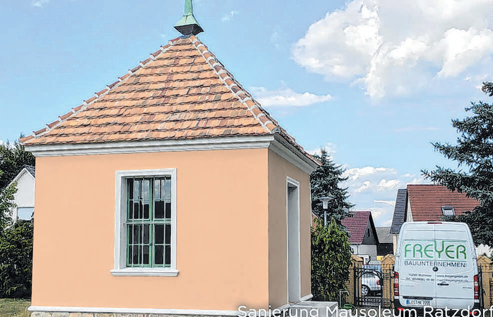 Sanierung des Mausoleum in Ratzdorf