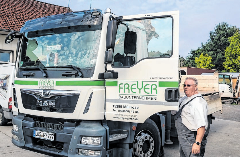 Auch Kraftfahrer werden bei Freyer Bauunternehmen GmbH gesucht. Fotos: Freyer