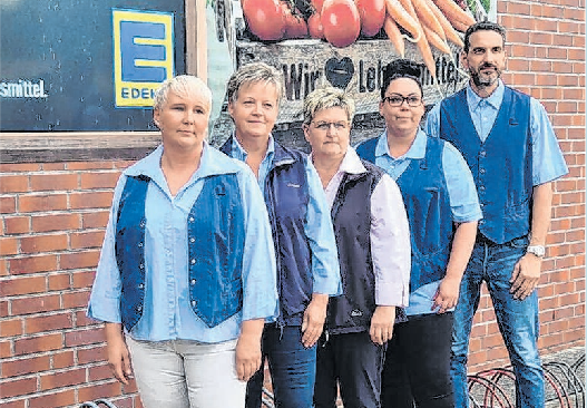 Die Führungsriege des Marktes (v.l.n.r.): Frau Schäper, Frau Moritz, Frau Senkpiel, Frau Binkowski und Herr Jachmann