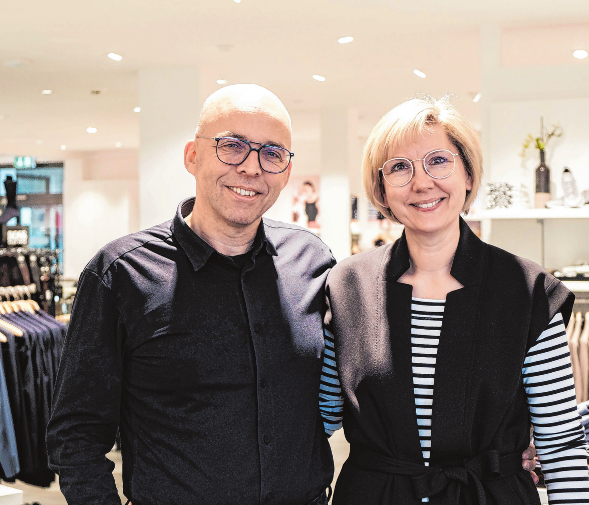 Tom und Heike Kräft, Inhaber des Modehauses Kräft & Kräft in Eberswalde Foto: Michael Steinberg