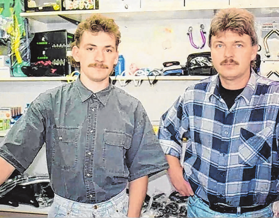 Damals: Mario Schostag und Peter Kolb (re.)
