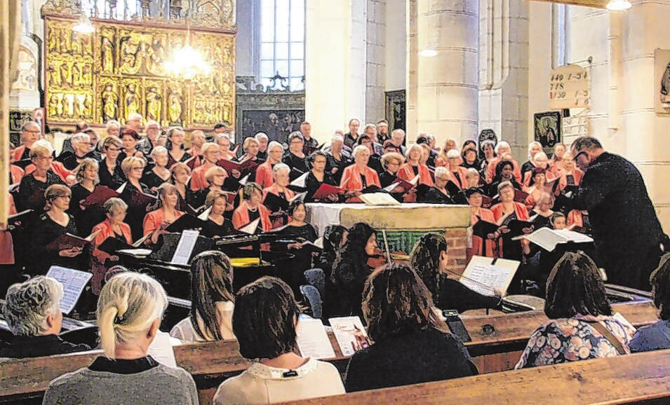 Das deutsch-französische Festkonzert in der Marienkirche Foto: Klaus Bergelt war ein voller Erfolg.