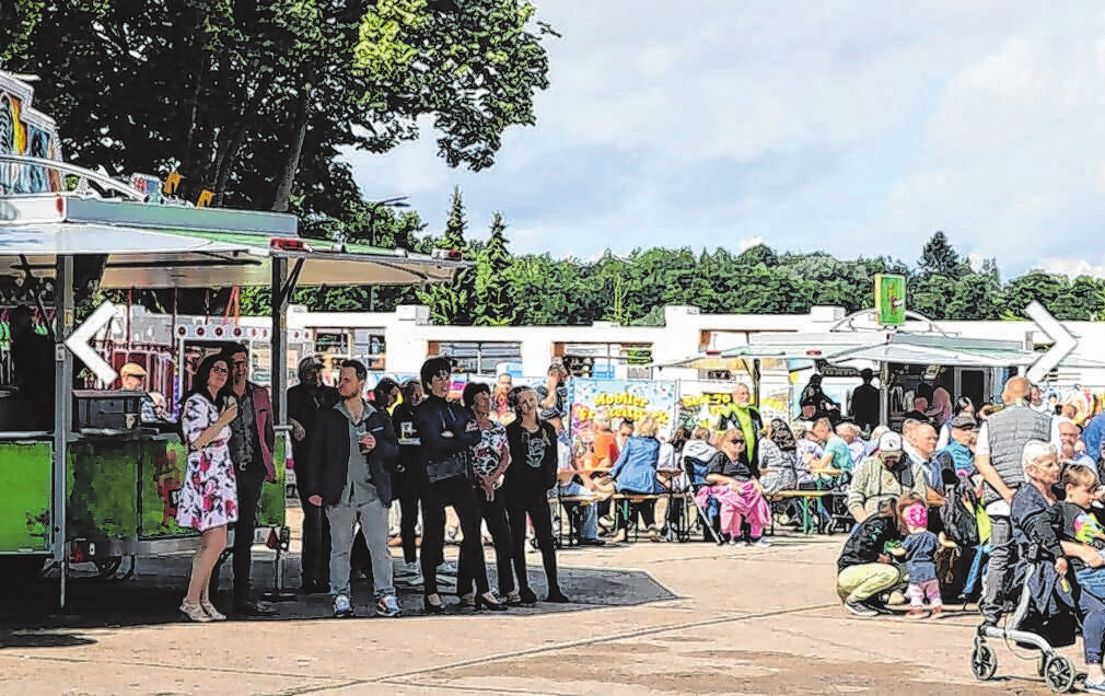 Stimmungsmoment auf dem Festplatz am Schwanenteich im letzten Jahr Foto: Archiv/Stephanie Platz