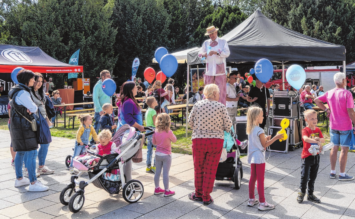 Unterhaltung für die Jüngsten: Kinder sind wie jedes Jahr am Messe-Wochenende gern gesehen. In diesem Jahr haben sie noch mehr Raum im Hugenottenpark. Foto: Oliver Voigt