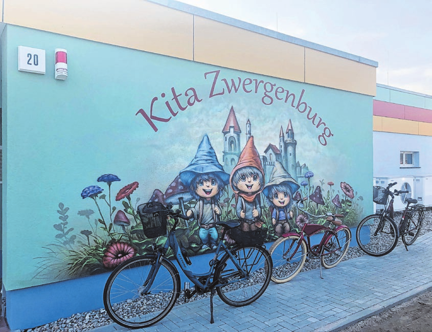 „Zwergenburg“: Das Motiv vom Eingangsbereich fand sich auf einer bei Möhring in Rathenow kreierten Torte wieder.