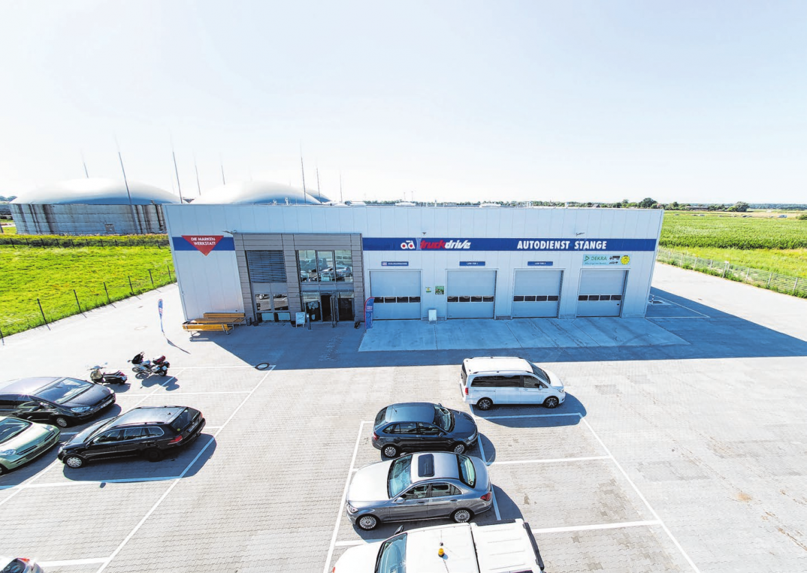 Das prosperierende Gewerbegebiet ist ein idealer Standort für das Autohaus als Dienstleister für die regionalen Firmen Foto: Autohaus Stange