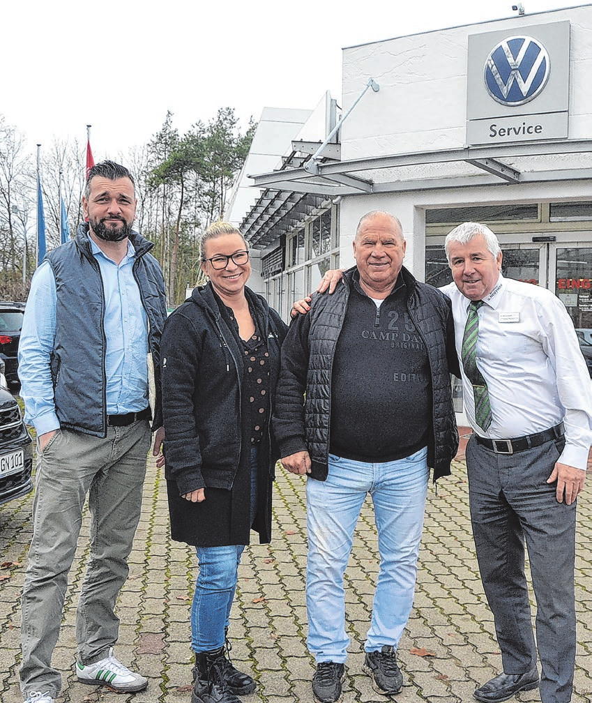 Das Leiter-Team: Martin Harzdorf, Nadine Peter, Günter Neumann und Uwe Holst