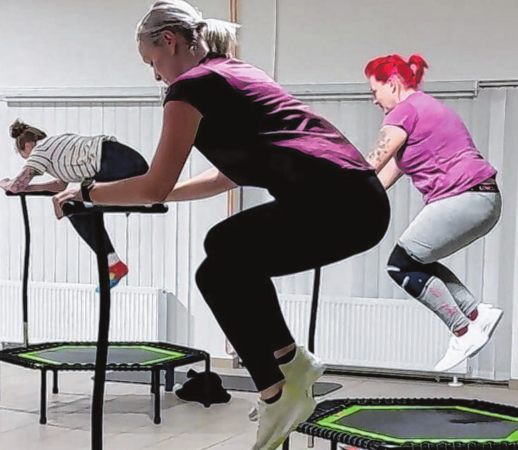 Beim Bellicon Jumping kommt man ordentlich ins Schwitzen und es stärkt viele Muskelpartien.