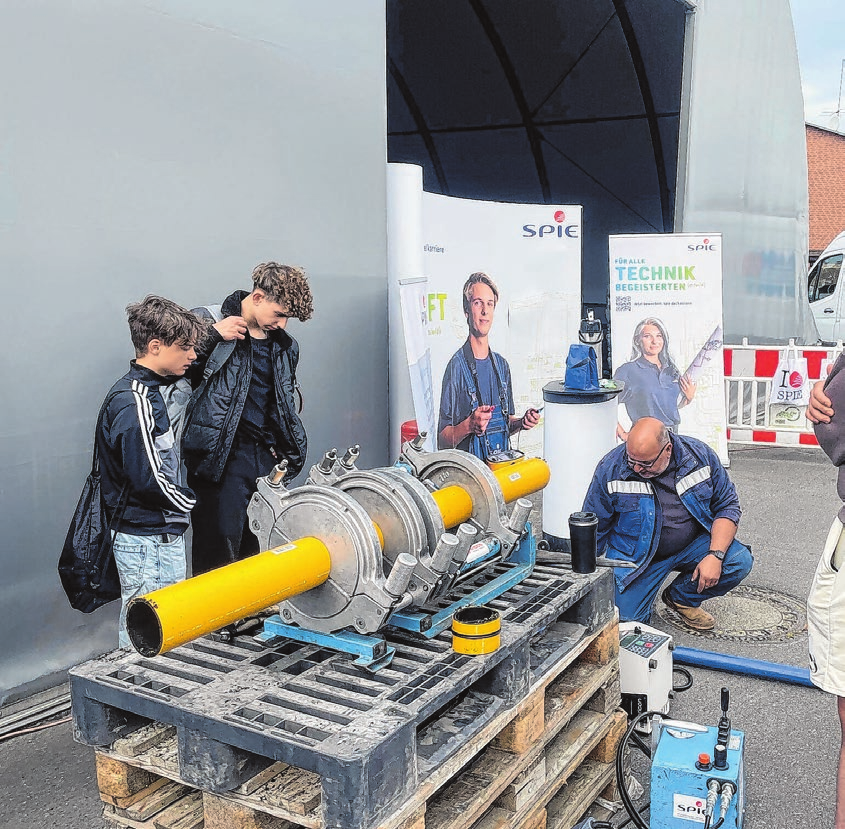 SPIE Versorgungstechnik GmbH erklärte verschiedenste Arten von Schweißen, was für Abläufe man einhalten muss, welche Parameter entscheidend sind, und und und.