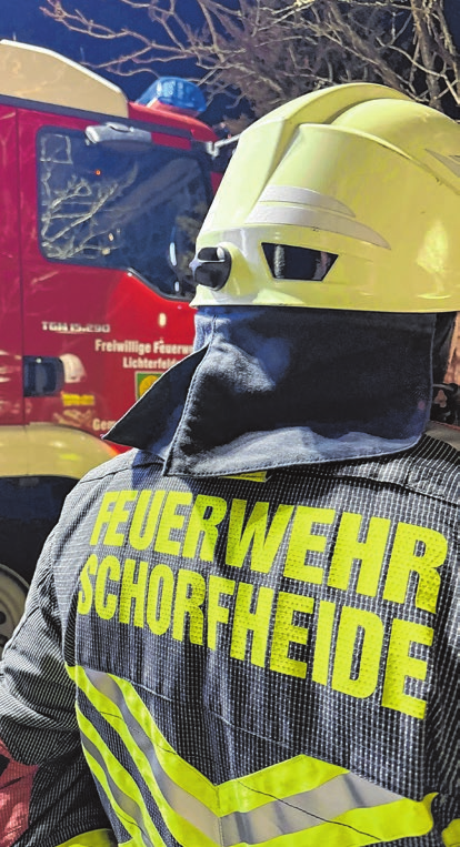 Gut ausgerüstet für den Einsatz in der Schorfheide