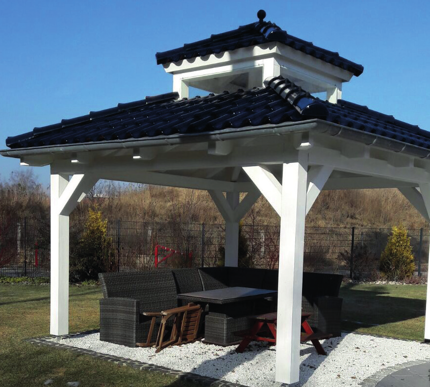 Ein individuell gefertigter Pavillon