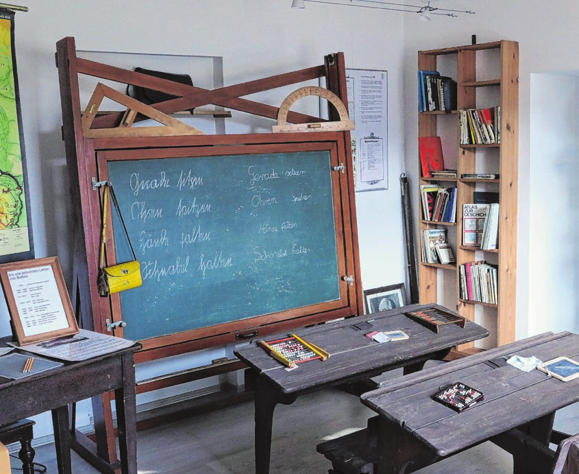 In der Heimatstube Rießen wird ein altes Schulzimmer ausgestellt. Foto: Heimatverein Rießen