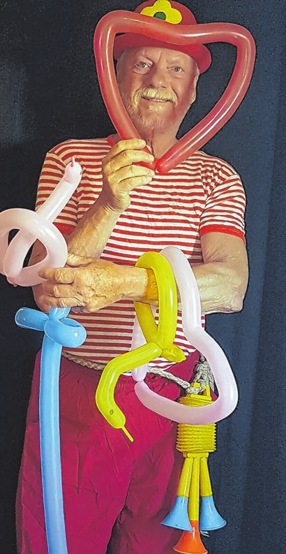 Unterhaltung für die Kleinen gibt es mit Clown Pipi Wunderlich.