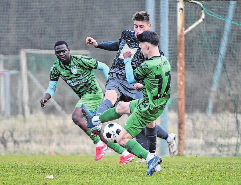 März 2025: Union Fürstenwalde II kickt gegen den FC Lauchhammer. Foto: Michael Benk