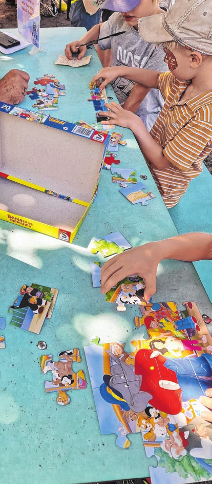Auch ruhigere Spiele, wie Puzzeln, kommen nicht zu kurz.
