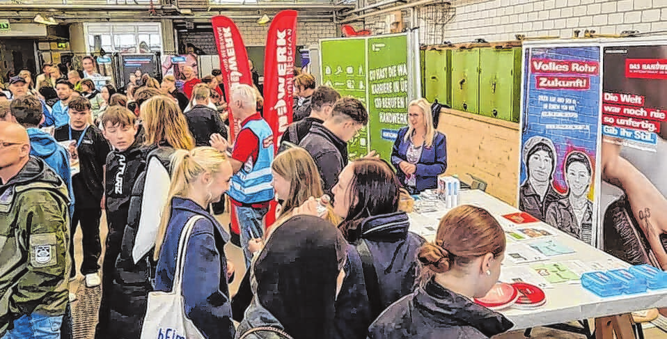 Alle Interessierten finden auf dem Berufemarkt ausführliche Informationen zu verschiedensten Ausbildungs-, Praktikums- und Studienplätzen. Quelle: Wirtschaftsregion Westbrandenburg