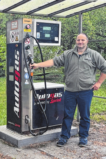 An der hauseigenen AutogasTankstelle können Fahrer gasbetriebener Kraftfahrzeuge ihren Tank nachfüllen.