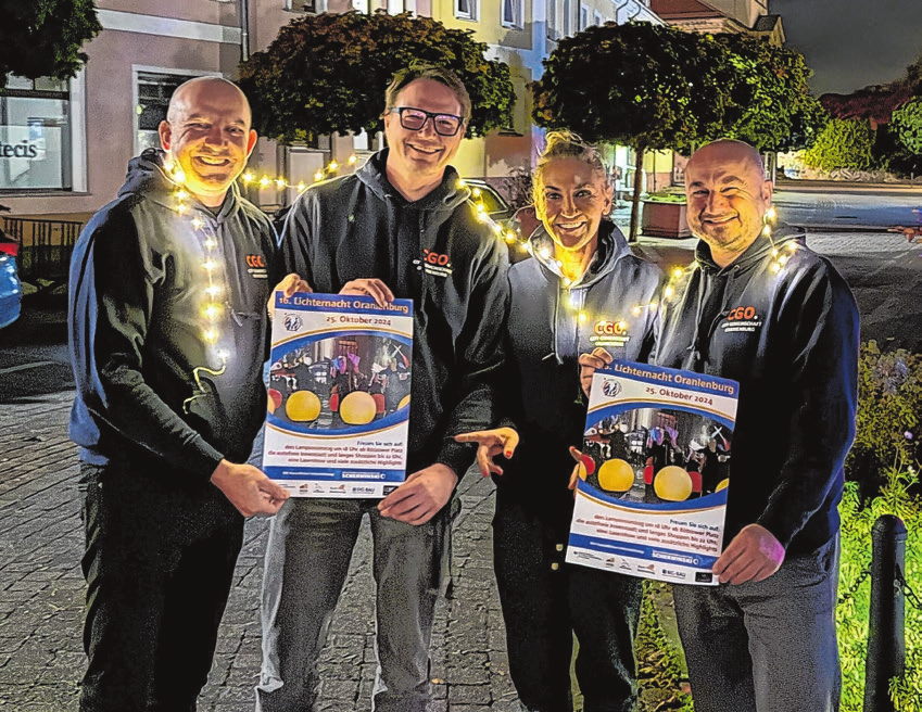 Auch die Initiatoren und Initiatorinnen der CGO leuchten schon.