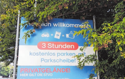 Drei Stunden lang dürfen Kunden kostenlos parken.
