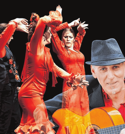 Die Tänzerin Lorena Caballero hat den Flamenco im Blut, Rubin de la Ana begleitet sie auf der Gitarre.e Foto: Saltuk/Hoffmann