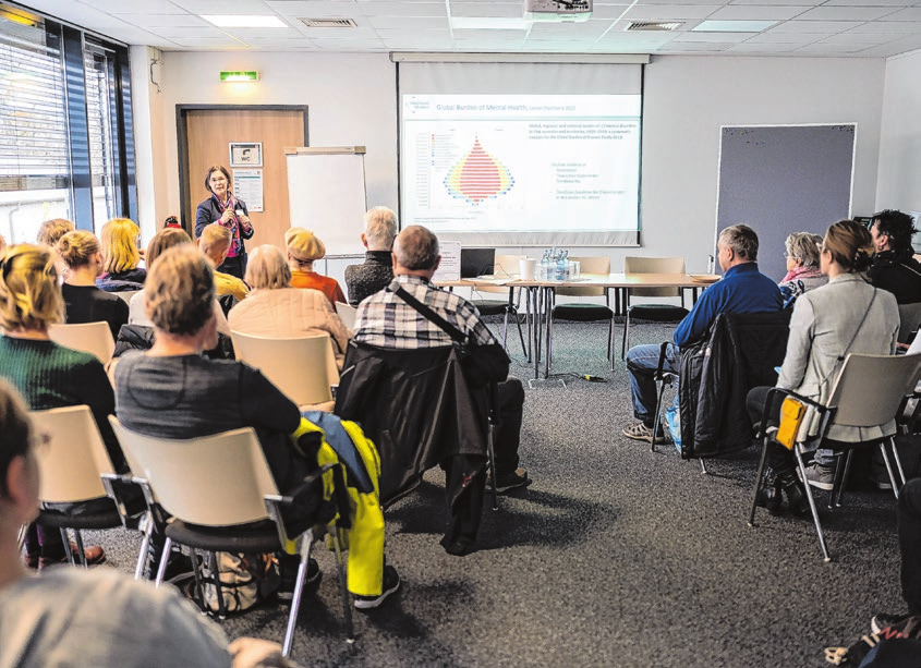 In drei Räumen gibt es Vorträge zu Gesundheitsthemen.