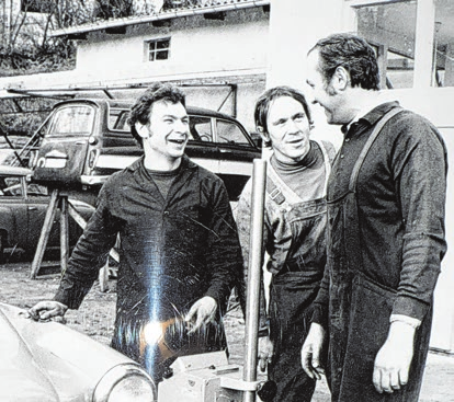 Die alte Garde mit Firmengründer Norbert Dyballa Foto: Dyballa